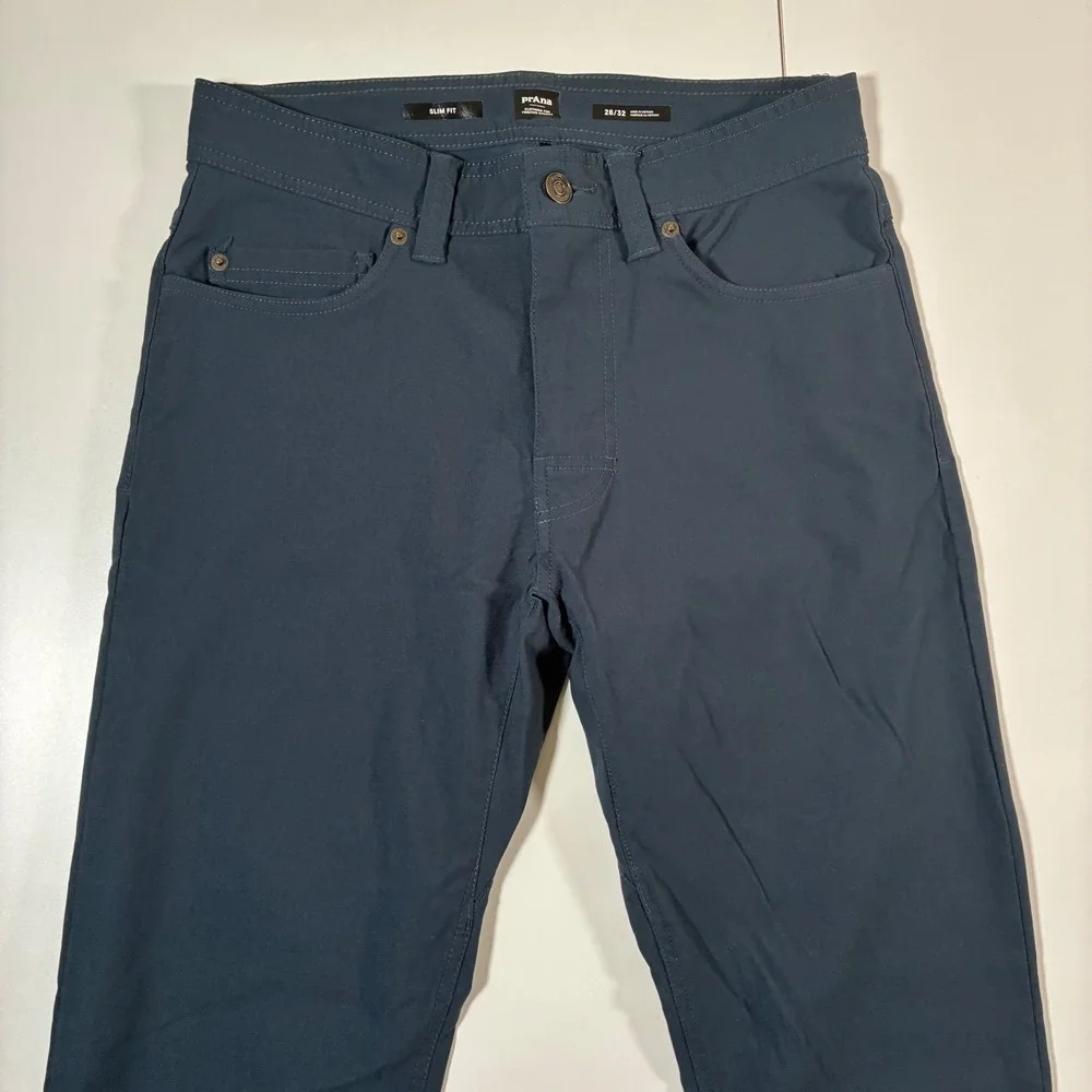 LOT OF 4 Prana Pants 28x32 Gray Blue Slim Fit Hiking Zion Performance Stretch - Picture 13 of 16